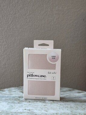 Kitsch Satin Pillowcase King Size Blush NEW